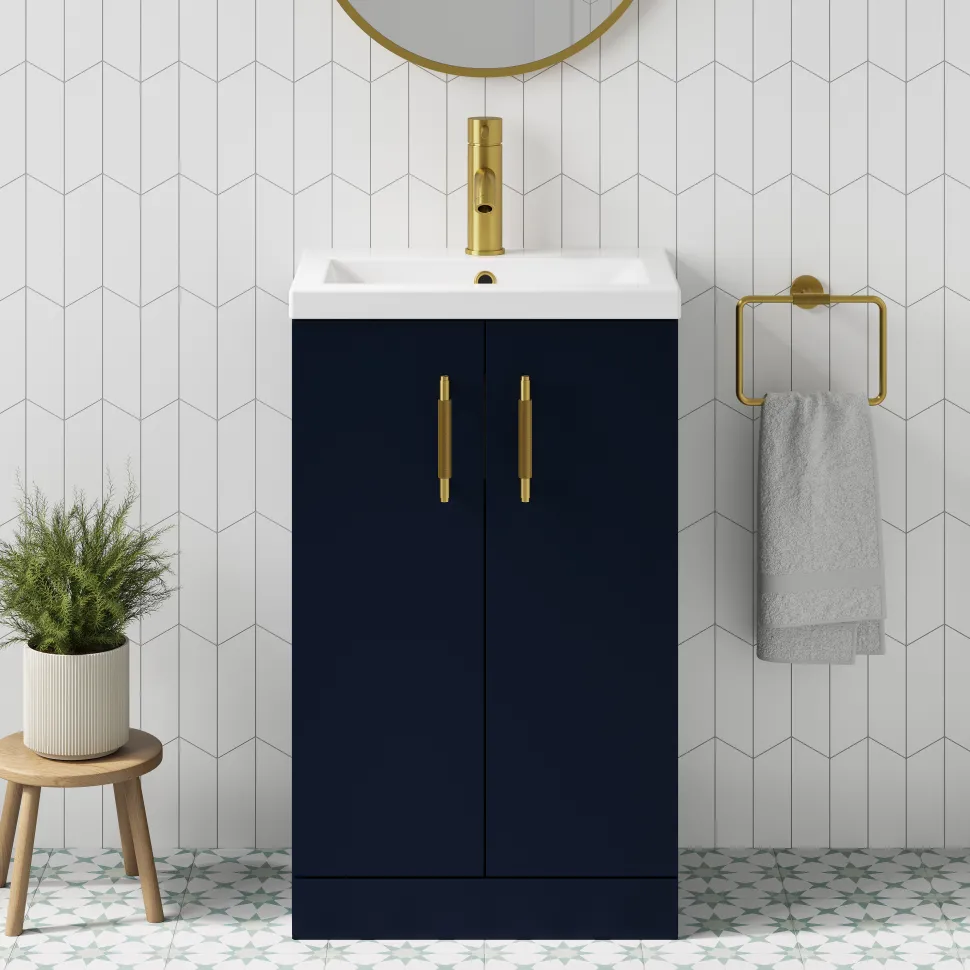 Erin Compact 500mm Floorstanding Cloakroom Vanity Unit & Basin