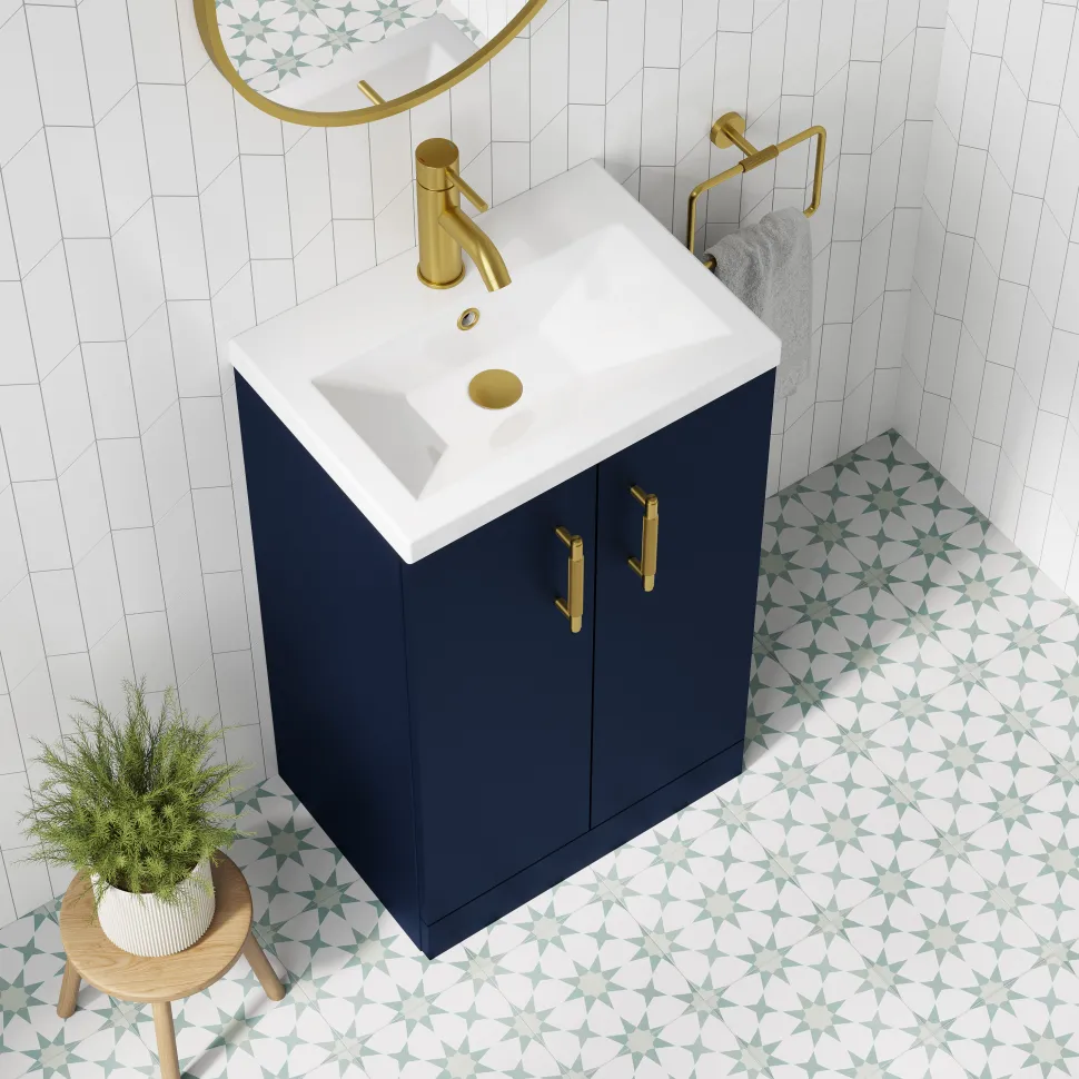 Erin Compact 500mm Floorstanding Cloakroom Vanity Unit & Basin