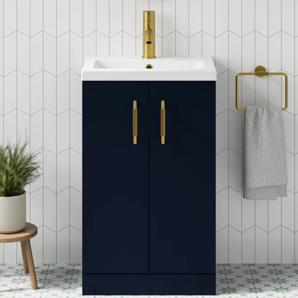 Erin Compact 500mm Floorstanding Cloakroom Vanity Unit & Basin