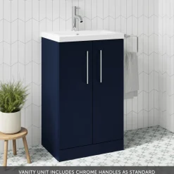 Erin Compact 500mm Floorstanding Cloakroom Vanity Unit & Basin