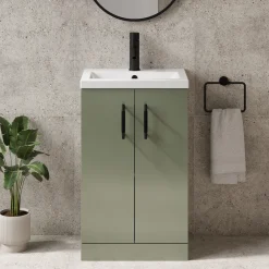 Erin Compact 500mm Floorstanding Cloakroom Vanity Unit & Basin