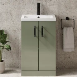 Erin Compact 500mm Floorstanding Cloakroom Vanity Unit & Basin
