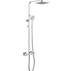 Erin Complete Bathroom Suite with 1700mm L Shaped Shower Bath & Rimless Toilet