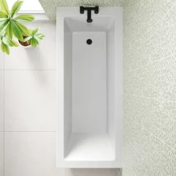 Erin Complete Bathroom Suite with Reinforced Bath & Rimless Toilet