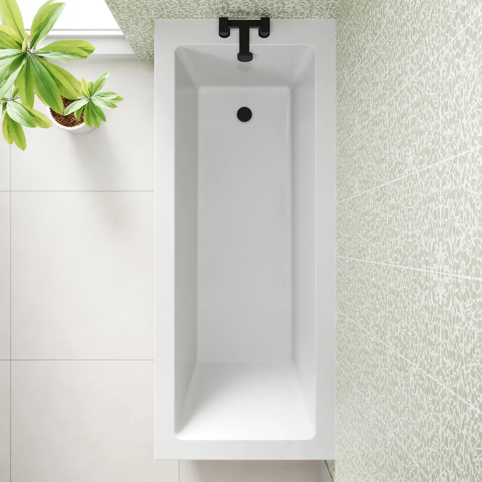 Erin Complete Bathroom Suite with Reinforced Bath & Rimless Toilet