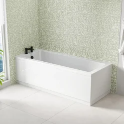 Erin Complete Bathroom Suite with Reinforced Bath & Rimless Toilet