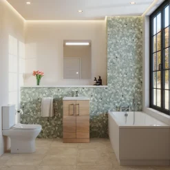 Erin Complete Vanity Unit Bathroom Suite with Rimless Toilet