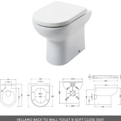 Erin 1100mm Bleached Oak Combination Bathroom 2 Drawer Sink & Toilet Unit