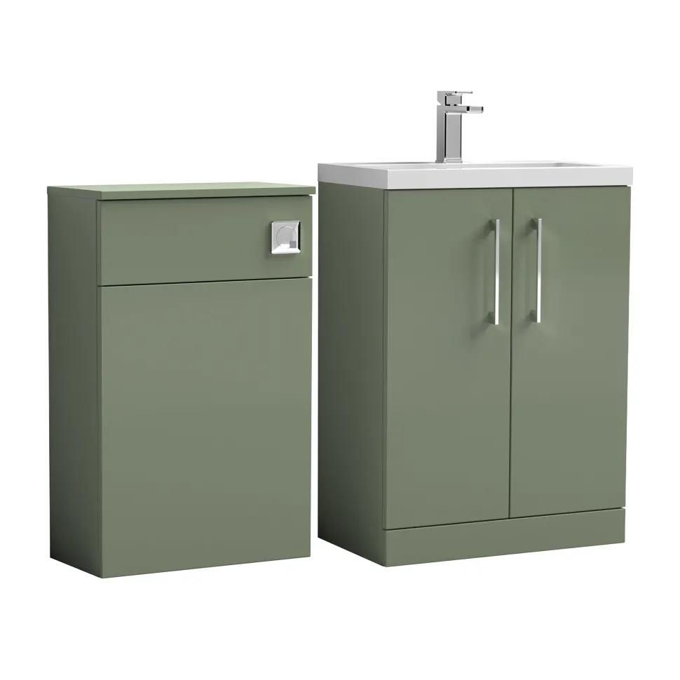 Erin 1100mm 2 Door Combination Basin & Toilet Unit