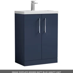 Erin 1100mm 2 Door Combination Basin & Toilet Unit