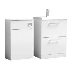 Erin 1100mm 2 Drawer Combination Basin & Toilet Unit