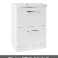 Erin 1100mm 2 Drawer Combination Basin & Toilet Unit