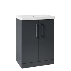Erin 600mm Floorstanding 2 Door Vanity Unit & Basin