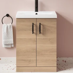 Erin 600mm Floorstanding 2 Door Vanity Unit & Basin