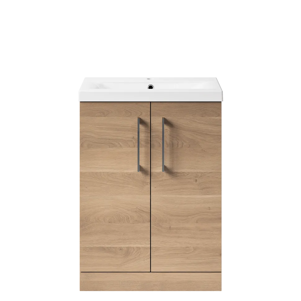 Erin 600mm Floorstanding 2 Door Vanity Unit & Basin