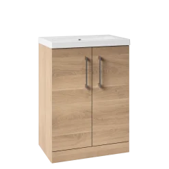 Erin 600mm Floorstanding 2 Door Vanity Unit & Basin