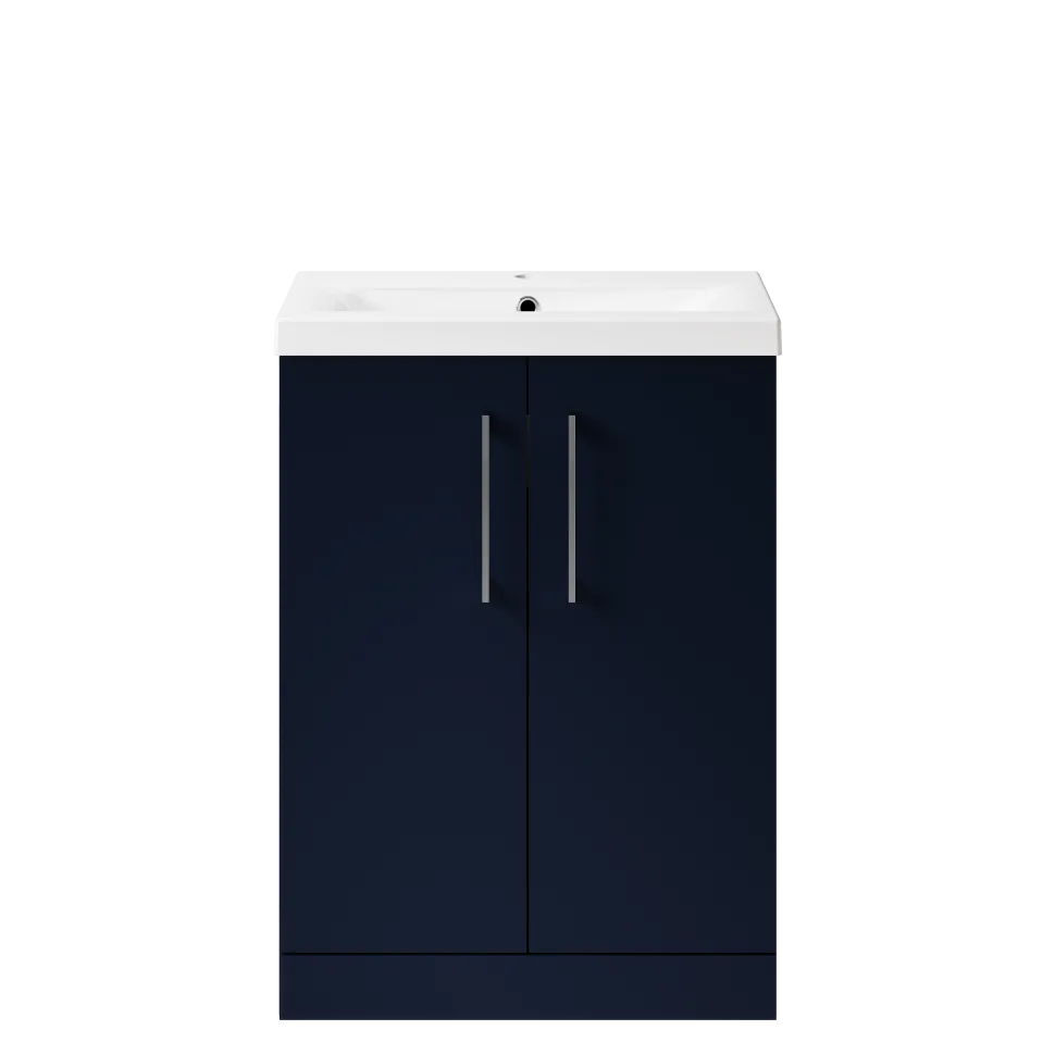 Erin 600mm Floorstanding 2 Door Vanity Unit & Basin