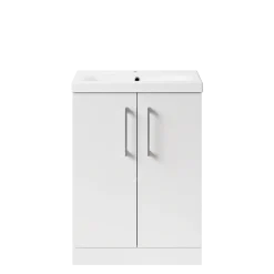 Erin 600mm Floorstanding 2 Door Vanity Unit & Basin