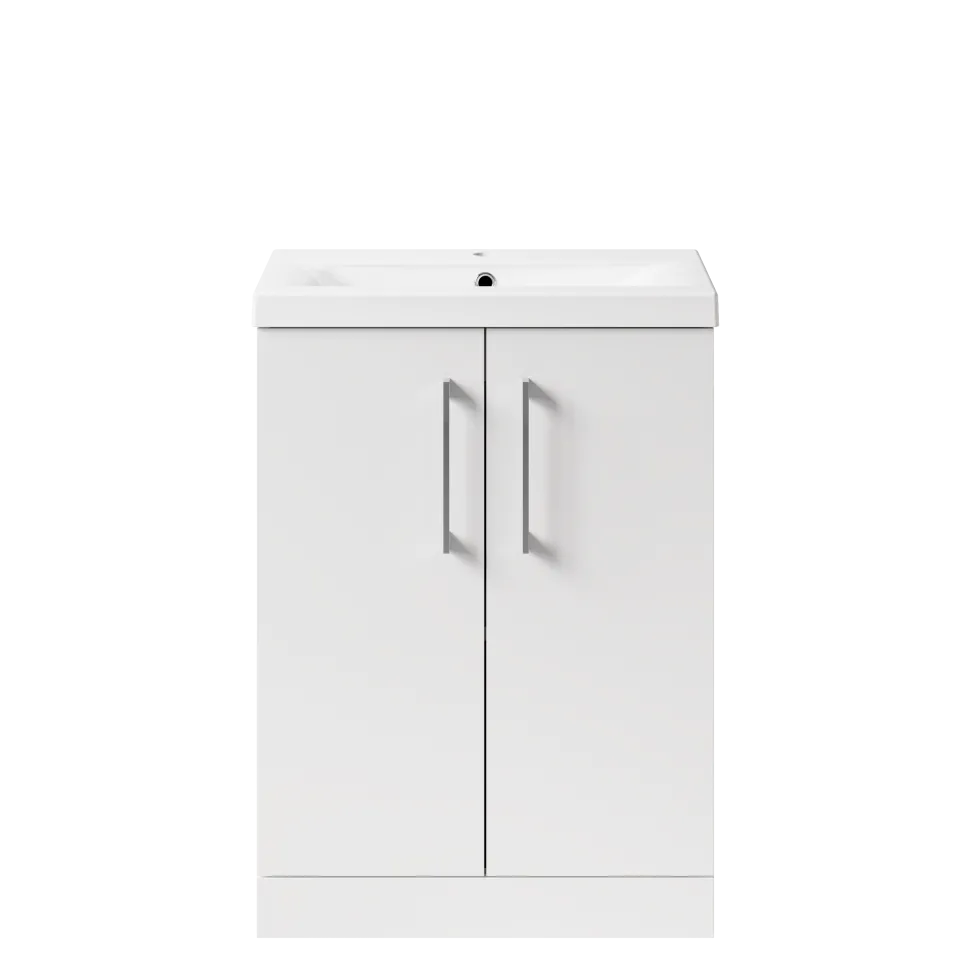 Erin 600mm Floorstanding 2 Door Vanity Unit & Basin