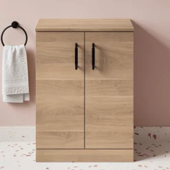 Erin 600mm Floorstanding 2 Door Vanity Unit & Countertop