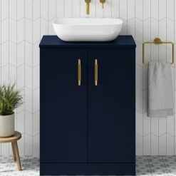 Erin 600mm Floorstanding 2 Door Vanity Unit & Countertop