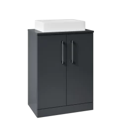 Erin 600mm Floorstanding 2 Door Vanity Unit & Countertop