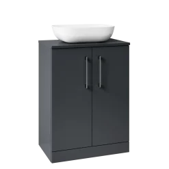 Erin 600mm Floorstanding 2 Door Vanity Unit & Countertop