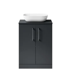 Erin 600mm Floorstanding 2 Door Vanity Unit & Countertop