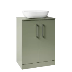 Erin 600mm Floorstanding 2 Door Vanity Unit & Countertop