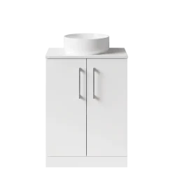 Erin 600mm Floorstanding 2 Door Vanity Unit & Countertop
