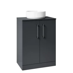 Erin 600mm Floorstanding 2 Door Vanity Unit & Countertop