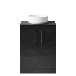 Erin 600mm Floorstanding 2 Door Vanity Unit & Countertop