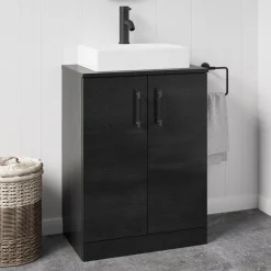 Erin 600mm Floorstanding 2 Door Vanity Unit & Countertop