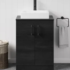 Erin 600mm Floorstanding 2 Door Vanity Unit & Countertop