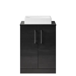 Erin 600mm Floorstanding 2 Door Vanity Unit & Countertop
