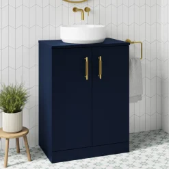 Erin 600mm Floorstanding 2 Door Vanity Unit & Countertop