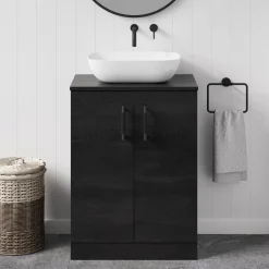 Erin 600mm Floorstanding 2 Door Vanity Unit & Countertop