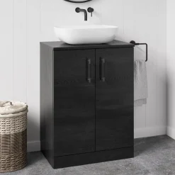 Erin 600mm Floorstanding 2 Door Vanity Unit & Countertop