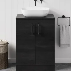 Erin 600mm Floorstanding 2 Door Vanity Unit & Countertop