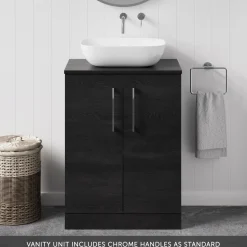 Erin 600mm Floorstanding 2 Door Vanity Unit & Countertop