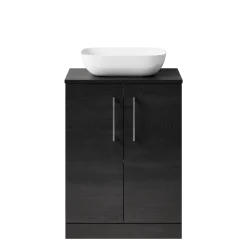 Erin 600mm Floorstanding 2 Door Vanity Unit & Countertop