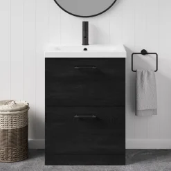 Erin 600mm Floorstanding 2 Drawer Vanity Unit & Basin
