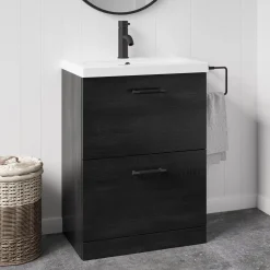 Erin 600mm Floorstanding 2 Drawer Vanity Unit & Basin