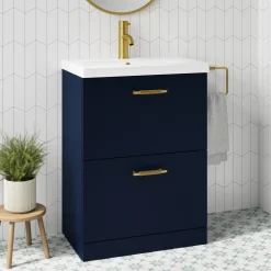 Erin 600mm Floorstanding 2 Drawer Vanity Unit & Basin