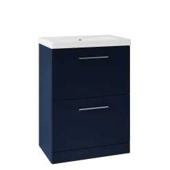 Erin 600mm Floorstanding 2 Drawer Vanity Unit & Basin