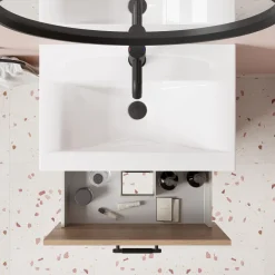 Erin 600mm Floorstanding 2 Drawer Vanity Unit & Basin