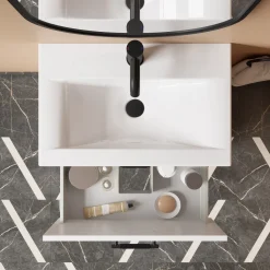 Erin 600mm Floorstanding 2 Drawer Vanity Unit & Basin