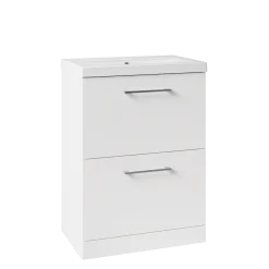 Erin 600mm Floorstanding 2 Drawer Vanity Unit & Basin