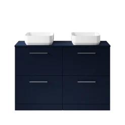 Erin 1200mm Floorstanding 4 Drawer Vanity Unit & Double Countertop