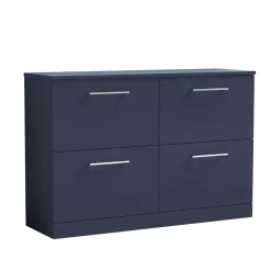 Erin 1200mm Floorstanding 4 Drawer Vanity Unit & Double Countertop